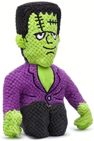 fabdog Floppies Plush Dog Toys - Cute Holiday-Themed Squeaky Dog Toy - Best Squeak Toy for All Breeds | Ideal Large Frankenstein