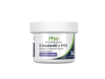 AnimalBiome S boulardii + FOS for Cats and Dogs Probiotic Prebiotic - 30g