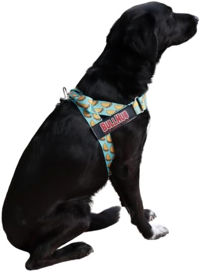 BULLHUG Adjustable Dog Harness– No Pull, No Choke – for English Bulldogs, French Bulldogs, Pugs & Broad-Chested Breeds – Easy, Safe Walks (Taco, XL)