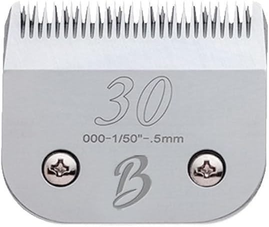 Bucchelli Detachable A Series 30 Blades for Dog Grooming Cuts Hair 1/50" - 0.5mm Japanese High Carbon Steel Dog Grooming Blade (Compatible A5 Series Clippers for Dogs Cat(B30)