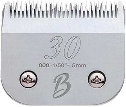 Bucchelli Detachable A Series 30 Blades for Dog Grooming Cuts Hair 1/50" - 0.5mm Japanese High Carbon Steel Dog Grooming Blade (Compatible A5 Series Clippers for Dogs Cat(B30)