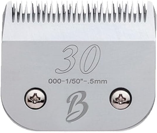 Bucchelli Detachable A Series 30 Blades for Dog Grooming Cuts Hair 1/50" - 0.5mm Japanese High Carbon Steel Dog Grooming Blade (Compatible A5 Series Clippers for Dogs Cat(B30)