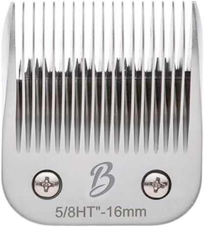 Bucchelli Detachable A Series 5/8 Blade Dog Grooming Cut Length 5/8" - 16mm Ideal for Large Trimming Areas Japanese Carbonized Steel Dog 16mm Replacement Blades | Compatible A5 Series(5/8HT)