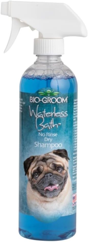 Bio-Groom Waterless Dog Shampoo - Tearless, No-Rinse, Dog Bathing Supplies, Puppy Wash, Cat Grooming Supplies, Cruelty-Free, Product Made in USA, Dry Shampoo Spray - 16 fl oz 1-Pack