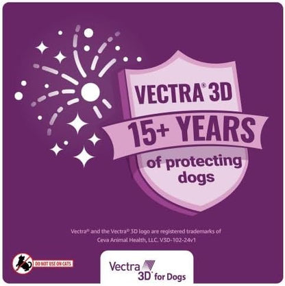 Vectra 3D for Dogs Flea, Tick & Mosquito Treatment & Prevention for Extra Small Dogs (5-10 lbs), 6 month supply