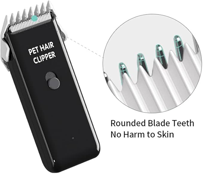 Tileon Dog Clippers,Quiet Washable USB Rechargeable Cordless Dog Grooming Kit,Electric Pets Hair Trimmers Shaver Shears for Dogs and Cats Black