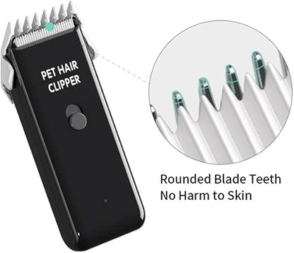 Tileon Dog Clippers,Quiet Washable USB Rechargeable Cordless Dog Grooming Kit,Electric Pets Hair Trimmers Shaver Shears for Dogs and Cats Black