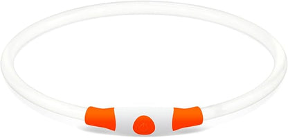 Led Dog Collar, BSEEN USB Rechargeable Flash Dog Necklace Light, Pet Safety Collar Makes Your Beloved Dogs Be Seen at Night for Small Medium Large Dogs(Orange)