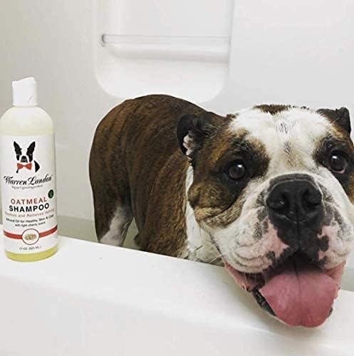 Warren London Oatmeal Dog Shampoo - Fast Itch Relief for Dry, Sensitive, & Irritated Skin - Infused with Vitamins & Neem Oil - Made in USA - 1 Gallon