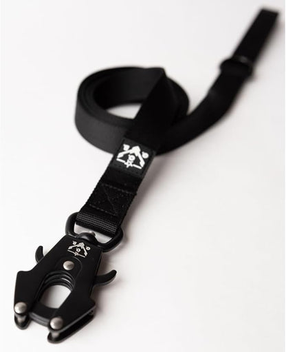 Tactical Dog Leash, 5 FT Heavy Duty Military-Grade Nylon, Quick Release Frog Clip (700 lb) with 360° Swivel, Padded Handle, for Medium and Large Dogs, Black – Operation Good Boy, Veteran Owned