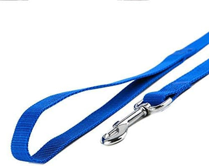 10ft Blue Dog Leashes - Obedience Recall Training Agility - Strong Traditional Style Extra Long Leads for Large, Medium & Small Dogs - Great for Parks,Fetch,Backyard & Camping(10FT, Blue)