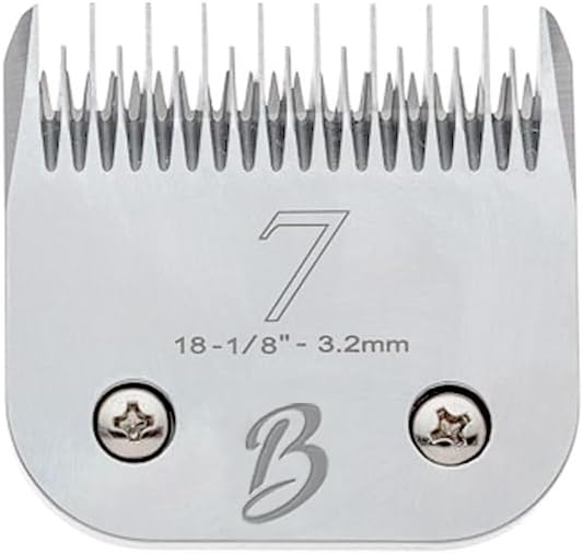 Bucchelli Detachable A Series 7 Skip Tooth Blade Dog Grooming Cuts Length 1/8" - 3.2mm Japanese High Carbon Steel 7 Dog Grooming Blade Supplies | Detachable Blade Clippers (Compatible A5 Series(B7)