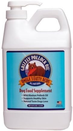 Grizzly Pollock Oil Dog Food Supplement, 64 Ounce