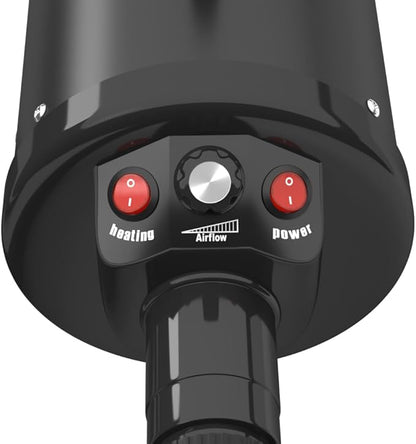 High-Velocity Dog Dryer for Grooming - Quiet Pet Hair Blow Dryer with Heater, 4 Nozzles & Adjustable Speed - Professional Dog Blower for Large Dogs, Thick Coats & Deshedding