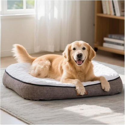 Wagsage Ultra-Luxury Dog Bed, Comes with Two Kinds of Removable Cushions, Warm in Winter and Cool in Summer, Wear-Resistant and Tear-Resistant Supportive Pet Sofa with Non-Slip Bottom, 43inch