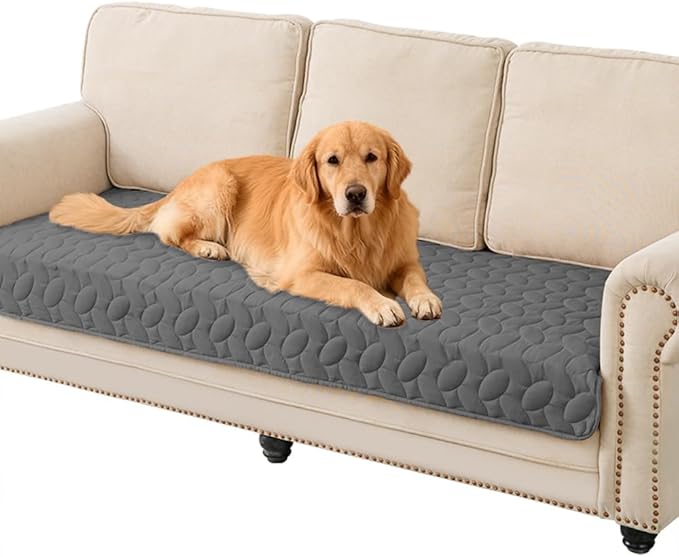 Ameritex Pet Bed Cover Dog Bed Blanket for Sofa and Furniture Waterproof New Pattern Design (30x70 Inch, Dark Grey)