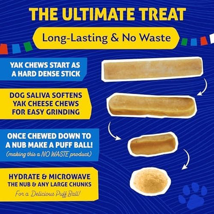 Himalayan Dog Chew for Big Dogs - Long Lasting, Stain Free, Protein Rich, Low Odor - Natural, Healthy & Safe - No Lactose, Gluten Or Grains - XXLarge for Dogs 75 Lbs & Larger - an Everest Sized Treat