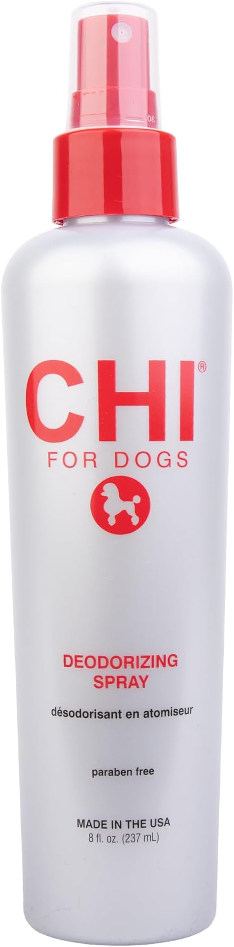 CHI for Dogs Deodorizing Spray - Odor Eliminator for Smelly Coats - Safe Deodorant Spray for Puppies and Adult Dogs - Sulfate and Paraben Free - Made in USA, 8 Fl Oz