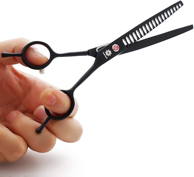Dream Reach Professional 7.0'' Curved Chunker Scissors for Dogs and Cats