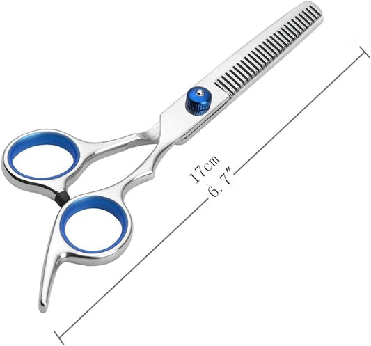 Dog Thinning Shears,Dog Grooming Thinning Blending Scissor with Safety Round Tips, Heavy Duty Titanium Stainless Steel, Professional Dogs Cats Pets Grooming Shears