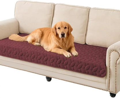 Ameritex Pet Bed Cover Dog Bed Blanket for Sofa and Furniture Waterproof New Pattern Design (30x70 Inch, Burgundy)