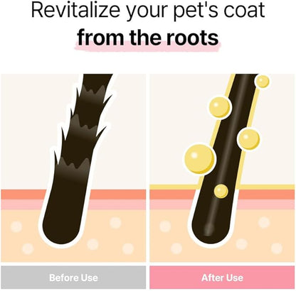 Breezytail Blooming Volumizing Dog Shampoo, Loved by Top Korean Groomers, Volumizing Formula for a Shiny & Fluffy Coat – Easy Breezy, Professional Care at Home (16.9 fl oz/500ml) (10.1 fl oz)