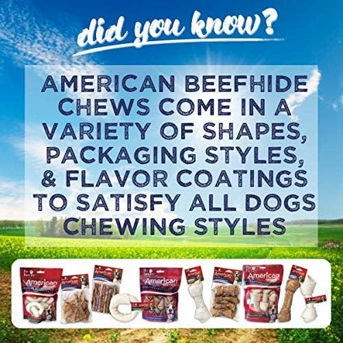 Pet Factory American Beefhide 5" Twist Sticks Dog Chew Treats - Natural Flavor, 1 lb