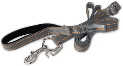 ThunderLeash No-Pull Dog Leash (Small (12 to 25 lbs), Grey)