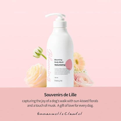 Breezytail Blooming Volumizing Dog Shampoo, Loved by Top Korean Groomers, Volumizing Formula for a Shiny & Fluffy Coat – Easy Breezy, Professional Care at Home (16.9 fl oz/500ml) (16.9 fl oz)