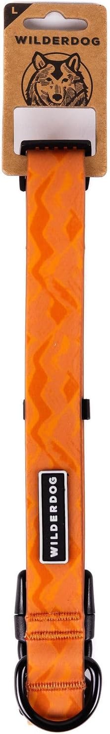 Wilderdog Waterproof Dog Collar - Repels Water & Dirt - Large 17"-24" - Terracotta