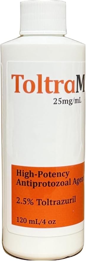 ToltraMax Toltrazuril 2.5% for Horses, Dogs, Cats, 120mL/4 Ounce, for Non-Food Chain Animals, Peanut Butter