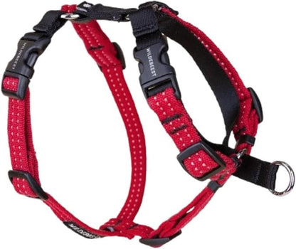 Wildebeest Valencia No Pull Dog Harness | Front and Back Leash Clips | Soft Padded Straps | Lightweight, Adjustable, Easy On/Off for Training and Dog Walking | Large Red
