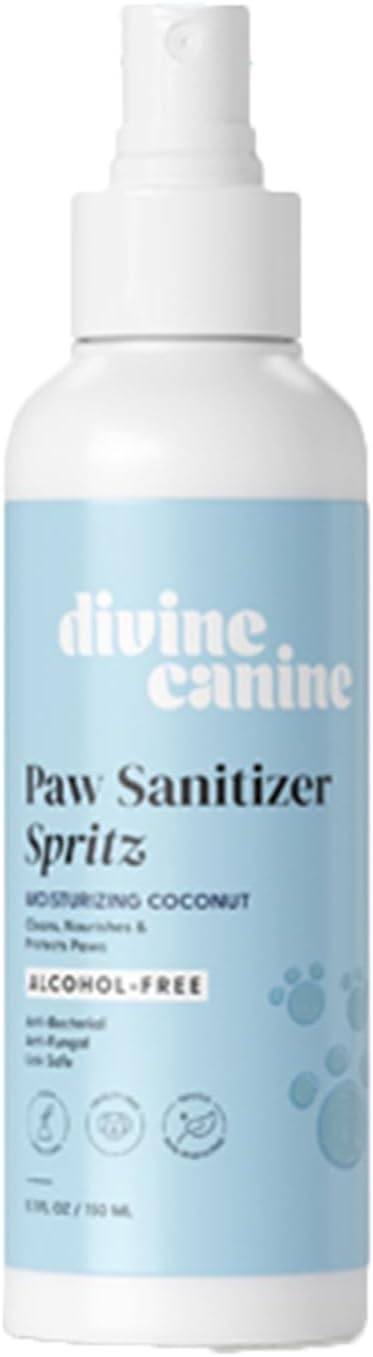Dog Paw Cleaner - 5.1 Fl Oz of Alcohol Free Paw Cleansing Spray - Made with Coconut, Aloe, Copaiba Oil, and Lemongrass Oil to Nourish and Clean Paws - Made in The USA