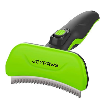 Pet Grooming Brush for Dogs and Cats, Self-Cleaning Undercoat Deshedding Tool, Effectively Reduces Shedding by Up to 95%, Long or Short Hair Remover for Grooming, Green, Hair Brush