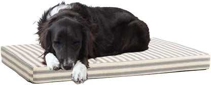 Barkbox Orthopedic Dog Bed | Comfortable Memory Foam Mattress for Joint Relief | Head and Neck Support Waterproof with Non Skid Bottom | Calming Durable Bed with Washable Cover | Large, Stripe