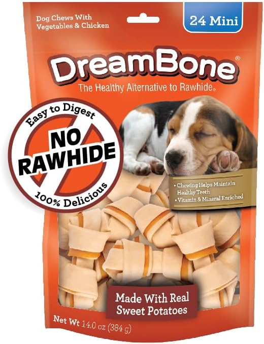 DreamBone Sweet Potato Dog Chew (24 Piece/Pack), Mini