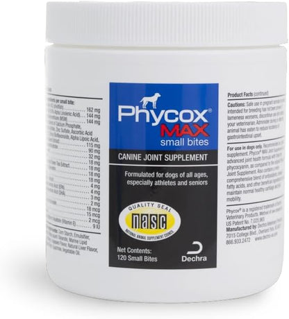 Phycox MAX Dog Joint Supplement Small Bites, 120 ct