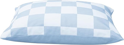 UWELL PETS Dog Bed with Removable Washable Cover for Small Dogs Deluxe Plush Dog Crate Beds Comfy Kennel Pad Waterproof Lining and Blue Gel Memory Foam Memory Foam（Blue 30 * 20 * 4in）
