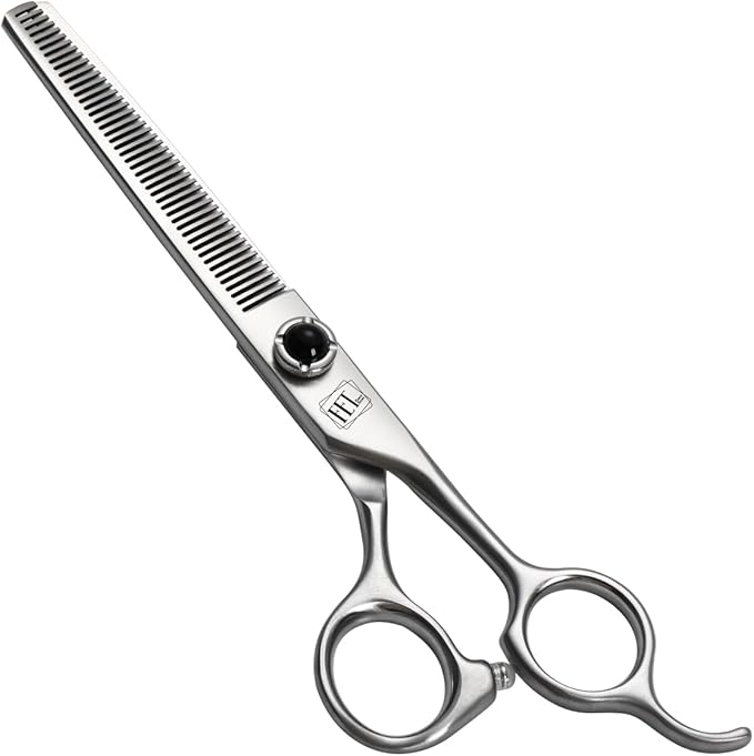 Fenice Totem Dog Grooming Scissors: 6.5 inch Pet Blender Shears Made Of Japanese 9CR Advanced Stainless Steel Professional Grooming Scissors for Dogs Cats and Other Pets