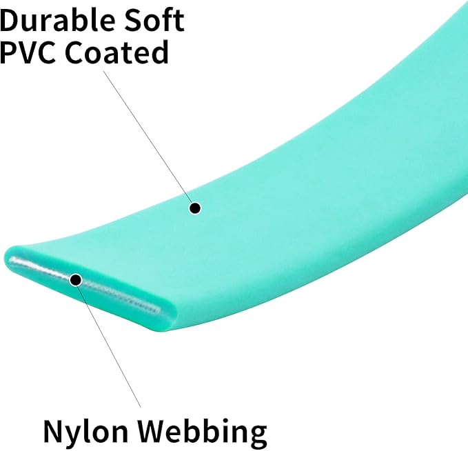 Waterproof Dog Training Leash 50FT 30FT 15FT 10FT 5FT Heavy Duty Recall Long Lead for Large Medium Small Dogs (5FT, Mint Green)