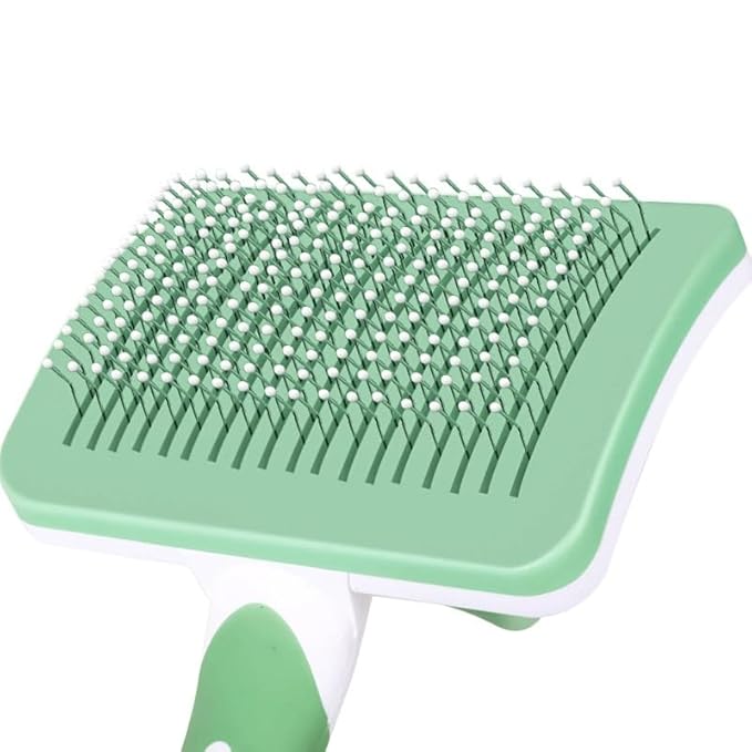 A Cute Pet Self Cleaning Slicker Brush for Small Dogs, Cats and Rabbits, Used for Hair Removal, Massage and Grooming, Combining Elegance and Practicality