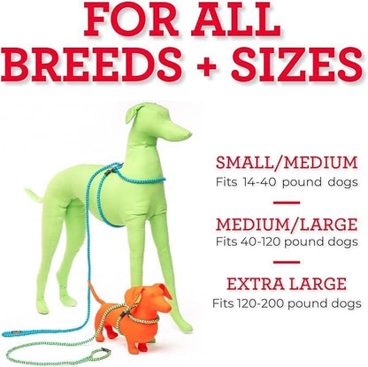 Harness Lead No Pull Dog Harness and Leash Set, Anti Pull Dog Harness, One-Piece Cushioned Rope Safely Prevents Escaping and Pulling *New Insert is Removable (Extra Large, Red)