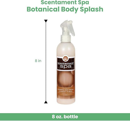 Best Shot Scentament Spa Botanical Body Splash, Body Spray Conditioner for Pets, Cat and Dog Cologne Spray, Alcohol-Free, Ready To Use, Cinnamon Spice, 8 Oz.