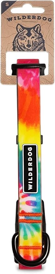 Wilderdog Waterproof Dog Collar - Repels Water & Dirt - Small 11"-15" - Tie Dye