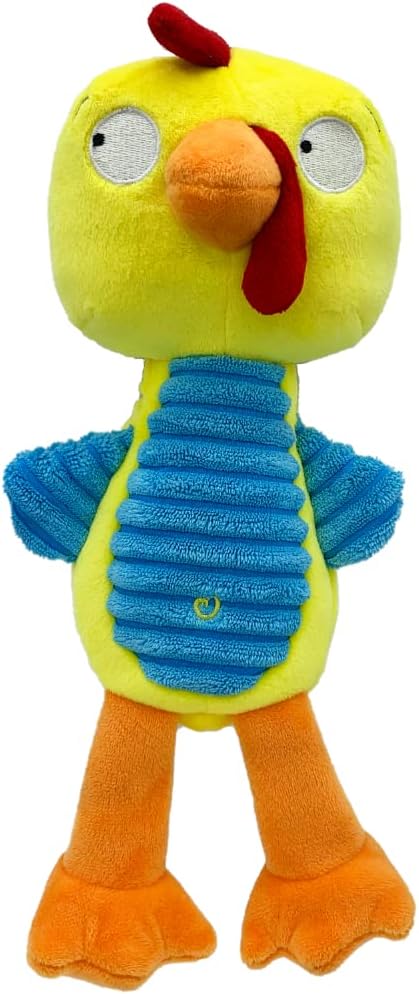 Huxley & Kent Slappies for Dogs | Squeak & Shake Dog Toy | No Stuff Tummy with Squeaky TPR Ball in Head | Simulates Hunting Nature for Dogs (Kernal, Small)