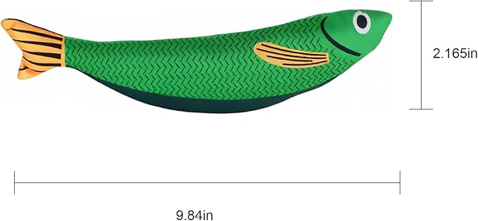 Honwang Cat Toys Indoor Games Cat Toys Fish-Shaped Toy with Bell Suitable for Solo Play Durable Cat Supplies for Multiple Cats 3-Piece Set