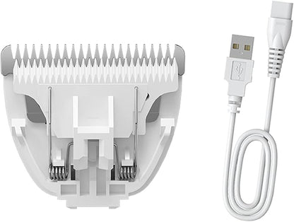 Tileon Blade Replacement & Charged Cable for Pet Hair Trimmers,1 Replacement Blade & 1 Replacement Cable for Dog Shavers