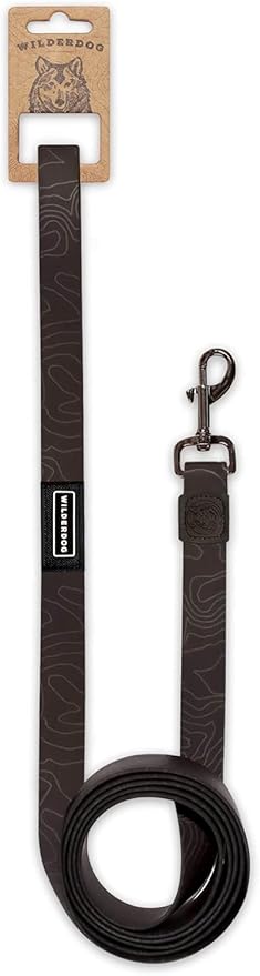Wilderdog Waterproof Dog Leash - Repels Water & Dirt - Black
