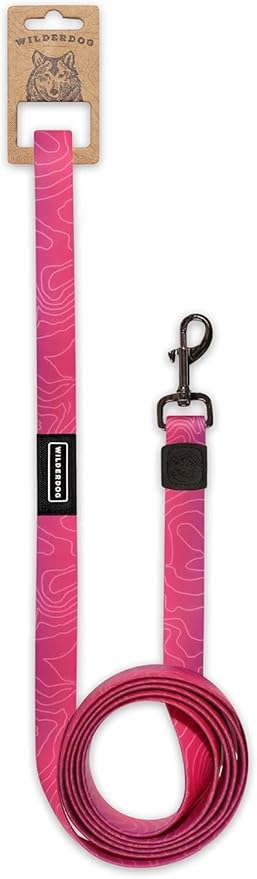Wilderdog Waterproof Dog Leash - Repels Water & Dirt - Plum