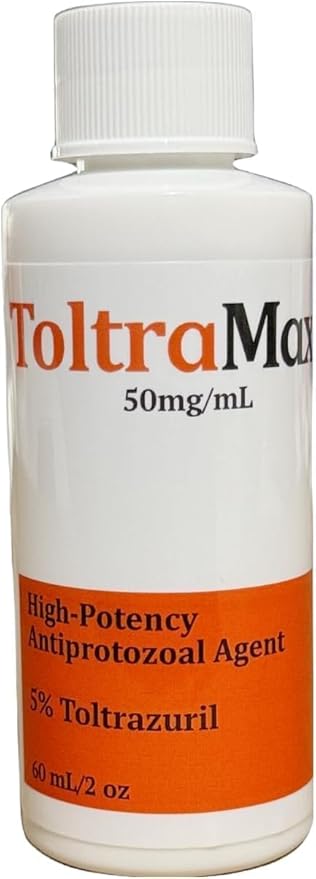 ToltraMax Toltrazuril 5.0% for Horses, Dogs, Cats, 60mL/2 Ounce, for Non-Food Chain Animals, Peanut Butter